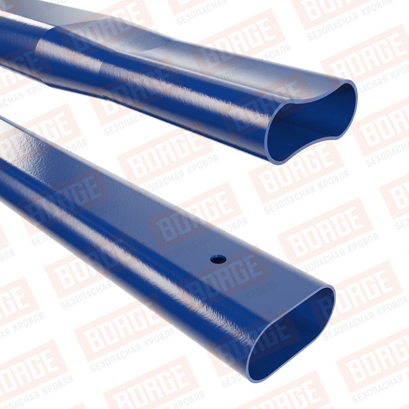Труба снегозадержателя Русский Рубеж 40х20х1500, сигнально-синий (RAL 5005)