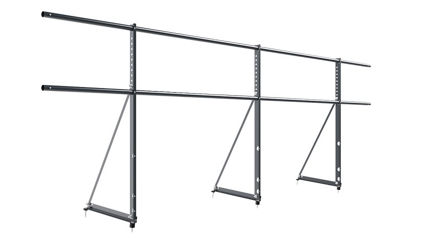 Ограждение кровельное NewLine H-90см, 3м, антрацитово-серый (RAL 7016)