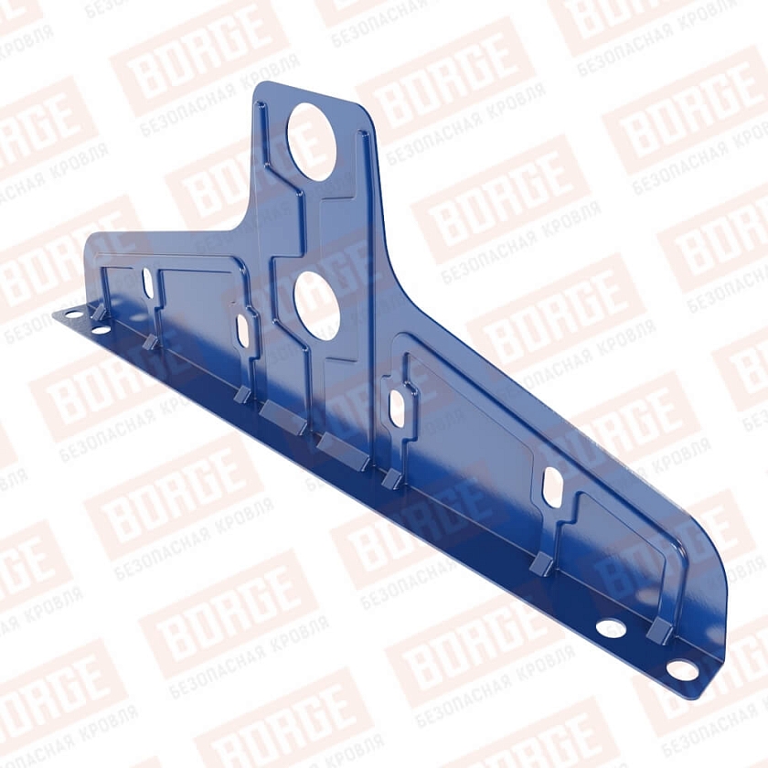 Универсальный кронштейн Русский Рубеж D-25мм, оцинк., сигнально-синий (RAL 5005)