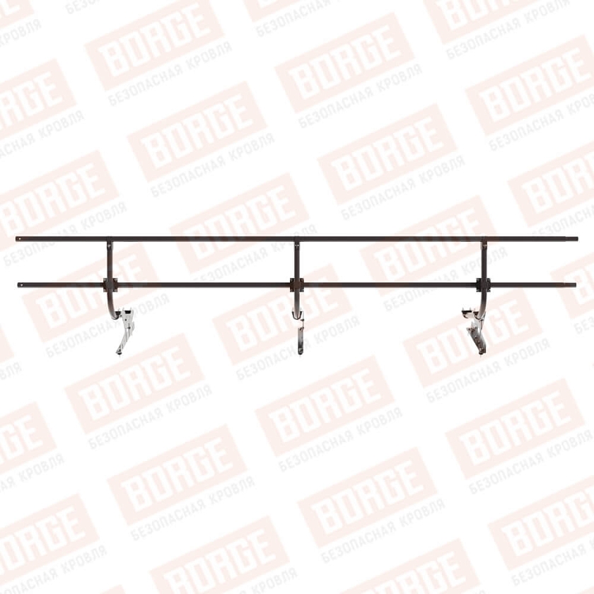 Ограждение кровельное BORGE H-60см, 3м, окрашенный (NL-805)