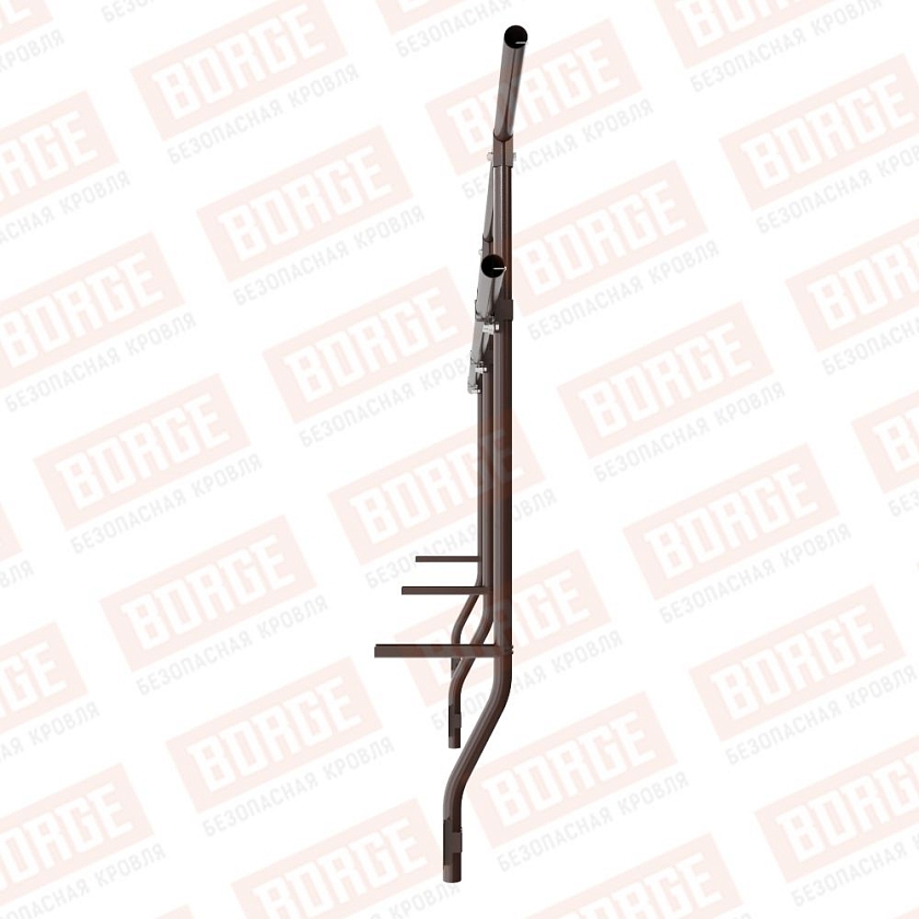 Ограждение парапетное BORGE H-90см, 3м, коричневый шоколад (RAL 8017)