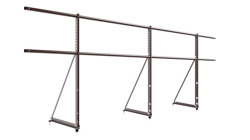 Ограждение кровельное NewLine H-90см, 3м, коричневый шоколад (RAL 8017)