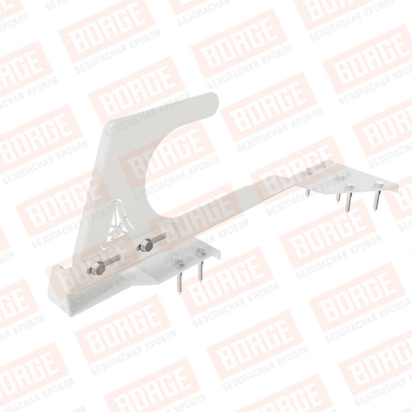 Крюк безопасности BORGE, для черепичной кровли, сигнально-белый (RAL 9003)