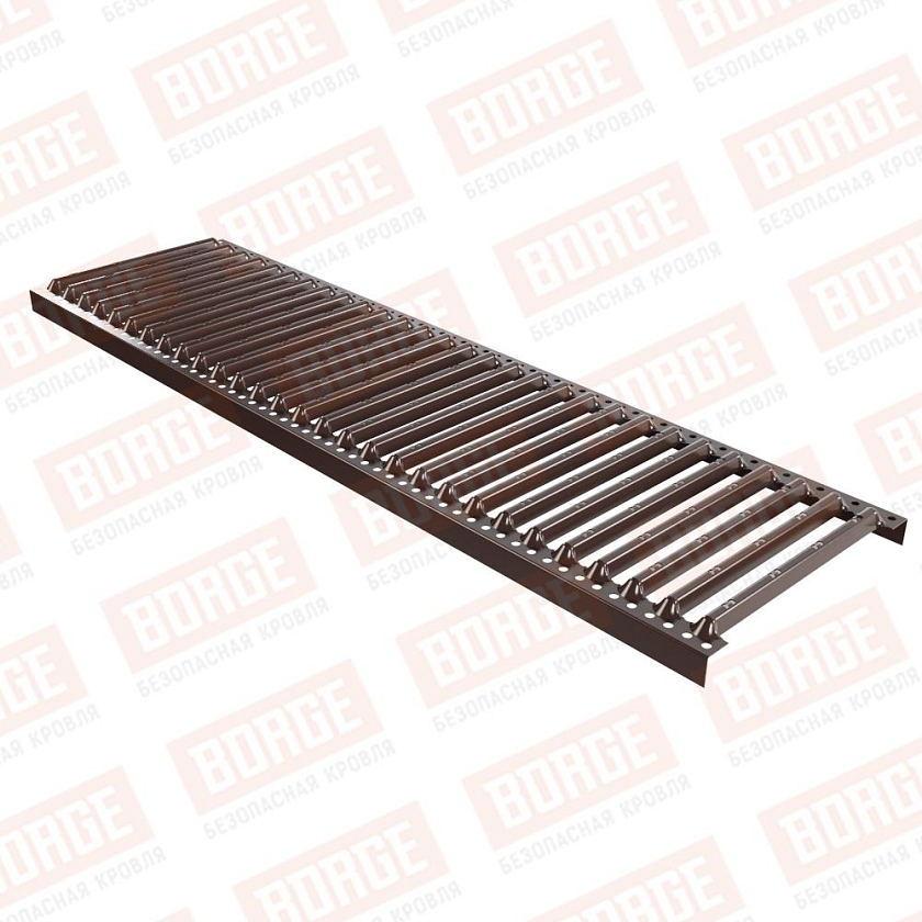 Платформа переходного мостика Русский Рубеж 1,25м, коричневый шоколад (RAL 8017)