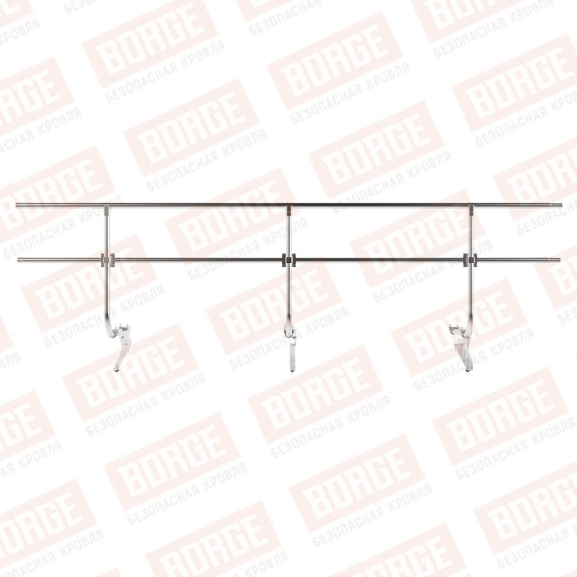 Ограждение кровельное BORGE H-90см, 3м, цинк