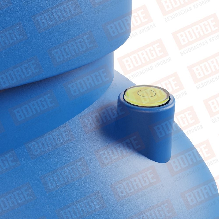 Труба вентиляционная Viotto, для мягкой кровли при монтаже, d-110мм, h-550мм, утепленная, сигнально-синий (RAL 5005)