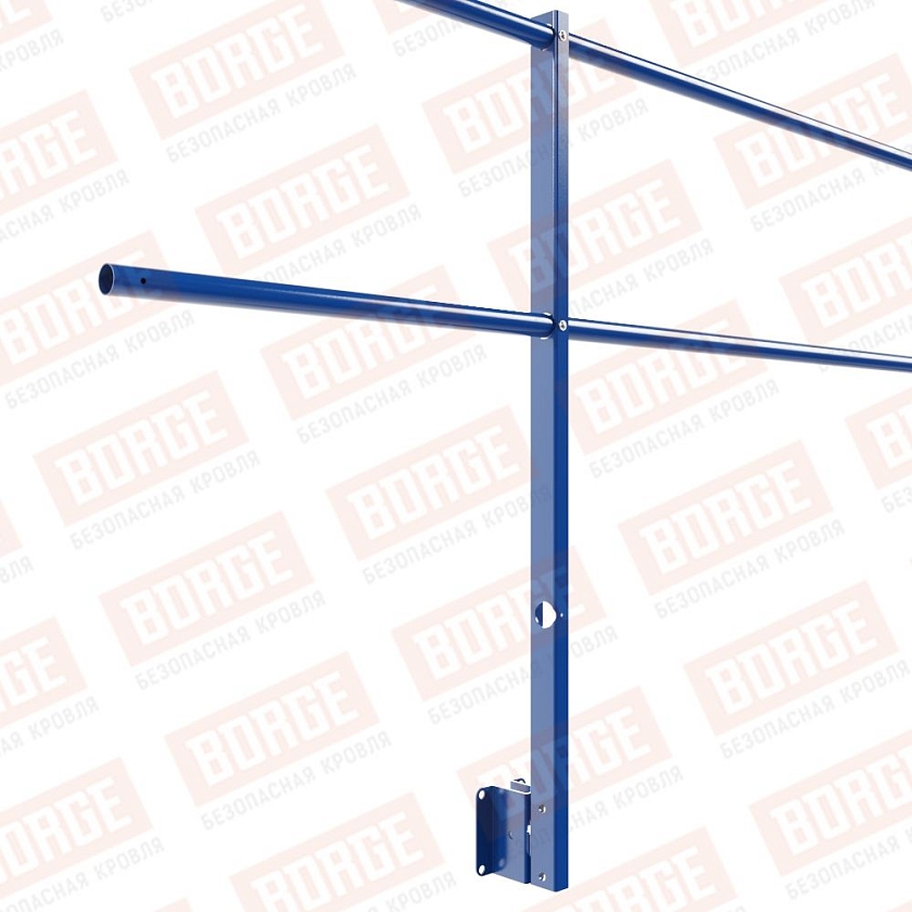 Ограждение парапетное NewLine H-90см, 3м, сигнально-синий (RAL 5005)