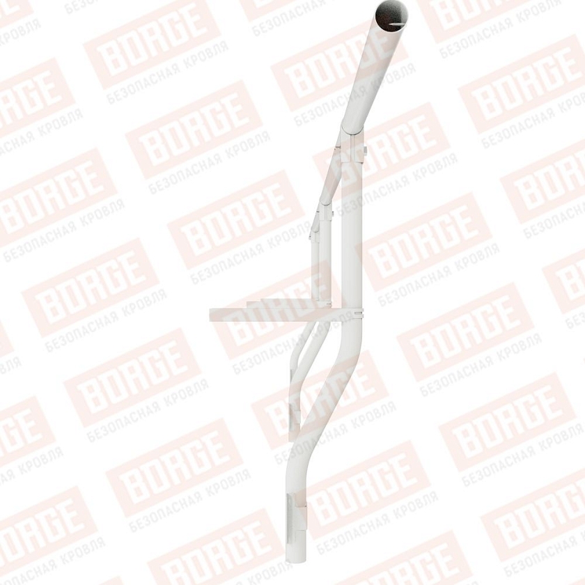 Ограждение парапетное BORGE H-30см, 3м, сигнально-белый (RAL 9003)