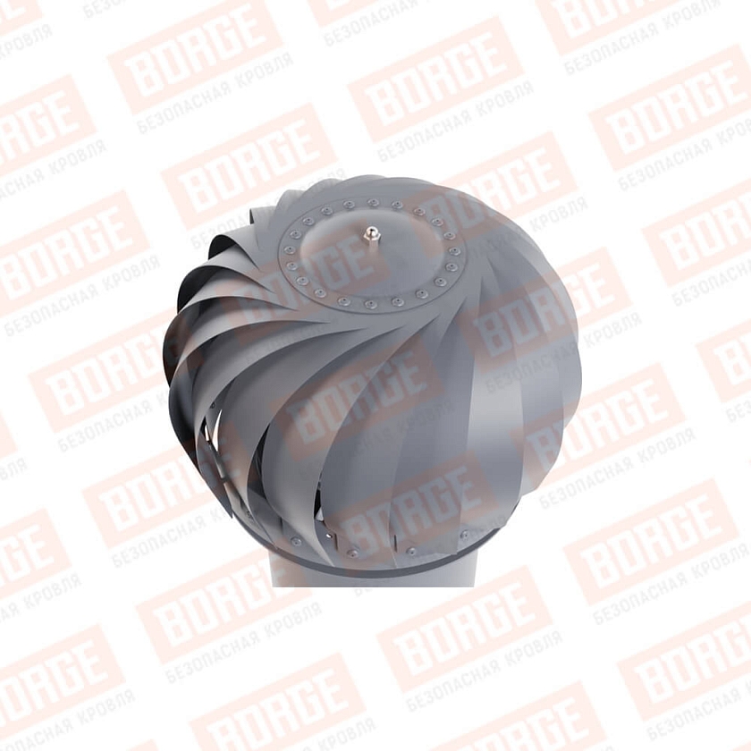 Роторная вентиляция Viotto, для готовой мягкой и фальцевой кровли, d-125мм, утепленная, серый графит (RAL 7024)