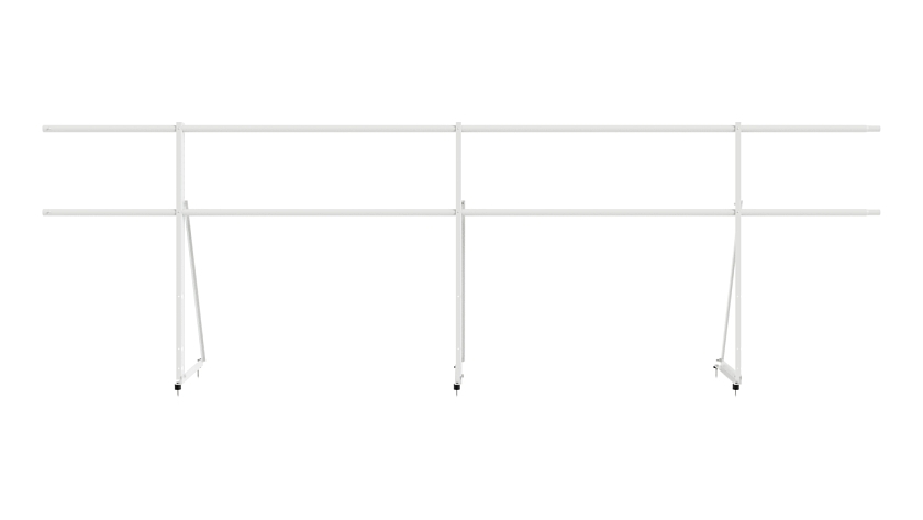 Ограждение кровельное NewLine H-90см, 3м, сигнально-белый (RAL 9003)