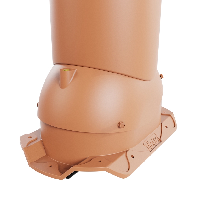 Труба вентиляционная Viotto Aero, P01 D150мм, неутепленная, терракотовый (RAL 8004)