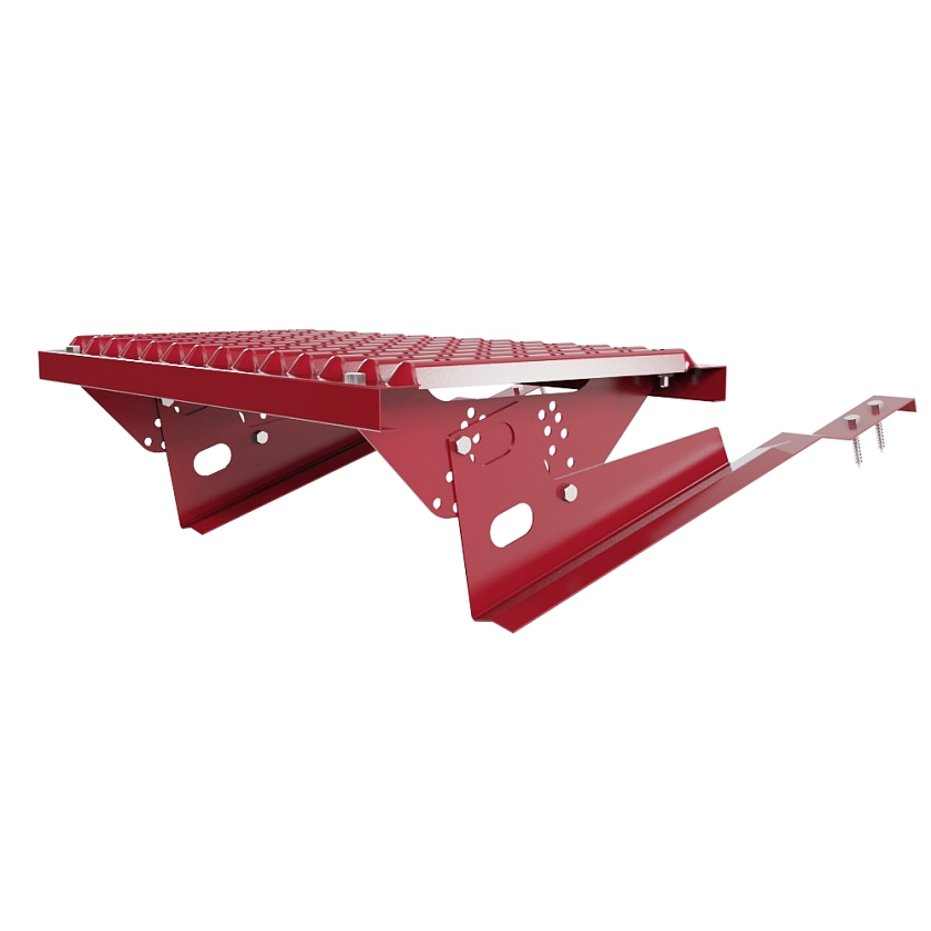 Ступень кровельная BORGE, для черепичной кровли, рубиново-красный (RAL 3003)