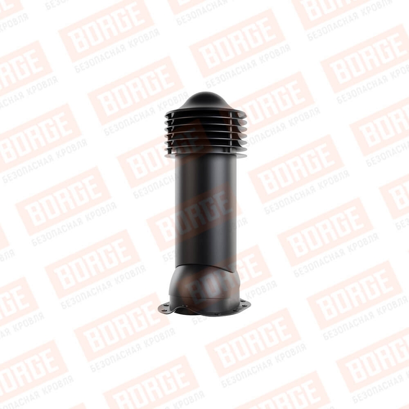 Труба вентиляционная Viotto, для МЧ Монтеррей, d-150мм, утепленная, чёрный (RAL 9005)