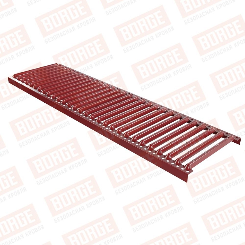 Платформа переходного мостика Русский Рубеж 1,25м, коричнево-красный (RAL 3011)