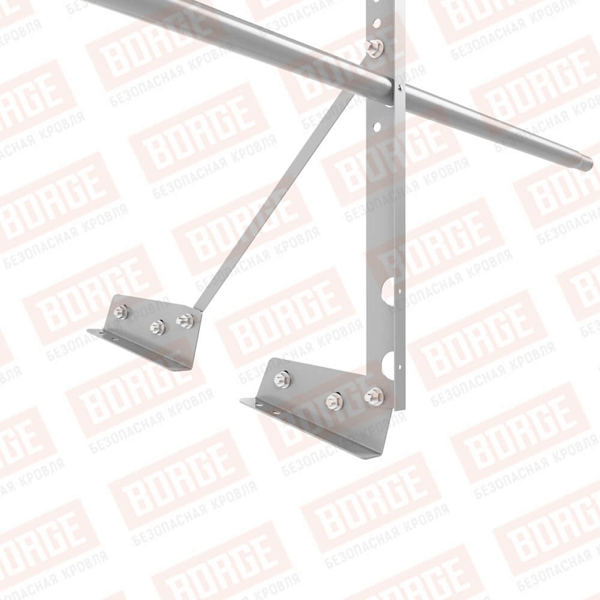 Ограждение декоративное NewLine H-60см, 3м, для фальцевой кровли, сигнально-серый (RAL 7004)