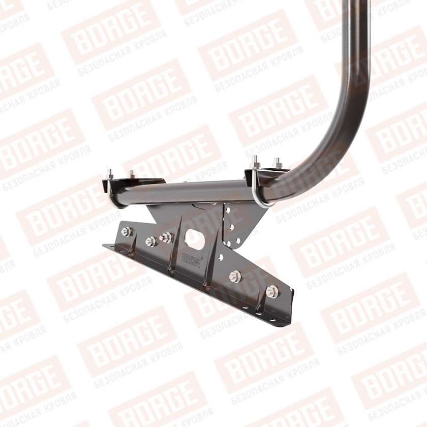 Ограждение кровельное BORGE H-90см, 3м, для фальцевой кровли, окрашенный (NL-805)