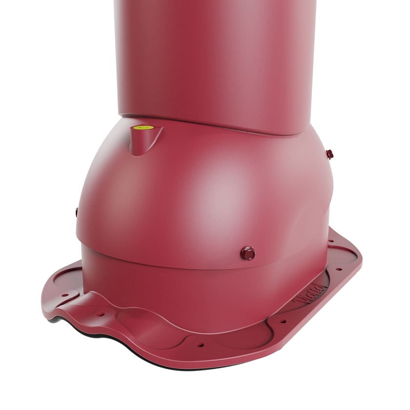 Роторная вентиляция Viotto, для МЧ Финнера, d-125мм, утепленная, красное вино (RAL 3005)
