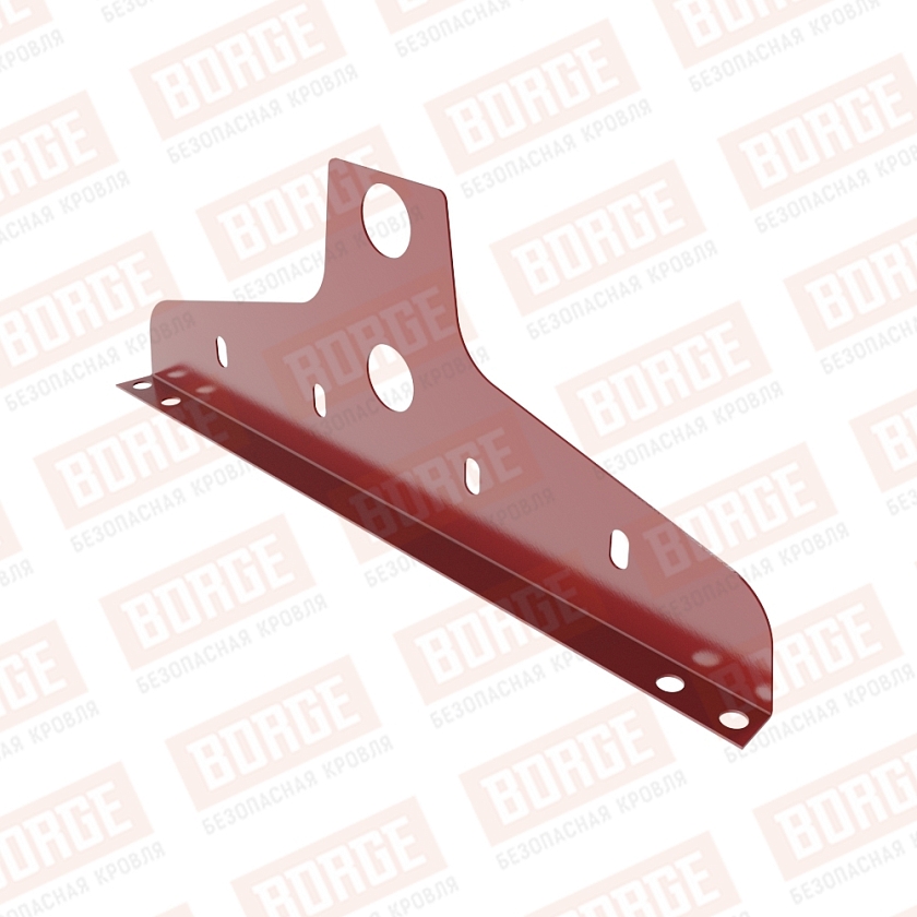 Универсальный кронштейн NewLine, D-25мм, коричнево-красный (RAL 3011)