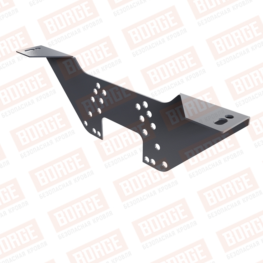 Регулировочный кронштейн BORGE, оцинк., серый графит (RAL 7024)