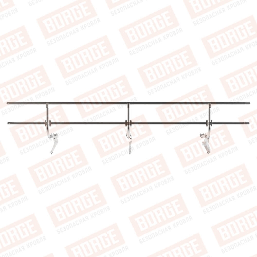 Ограждение кровельное BORGE H-60см, 3м, цинк