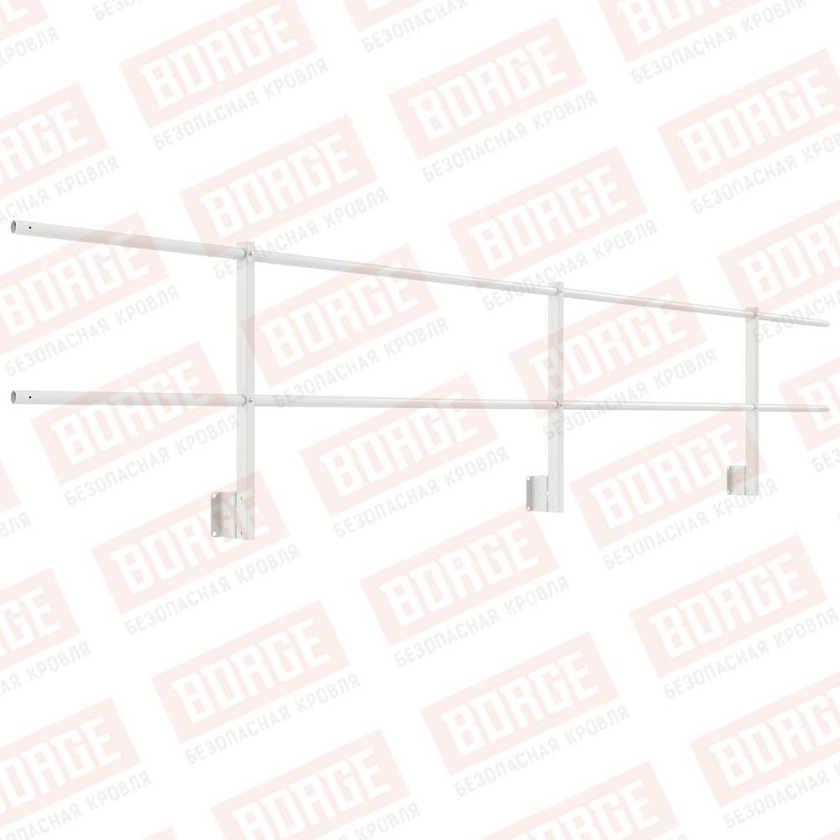 Ограждение парапетное NewLine H-60см, 3м, сигнально-белый (RAL 9003)