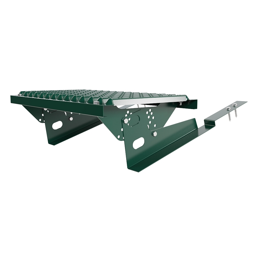 Ступень кровельная BORGE, для композитной кровли, зеленый мох (RAL 6005)