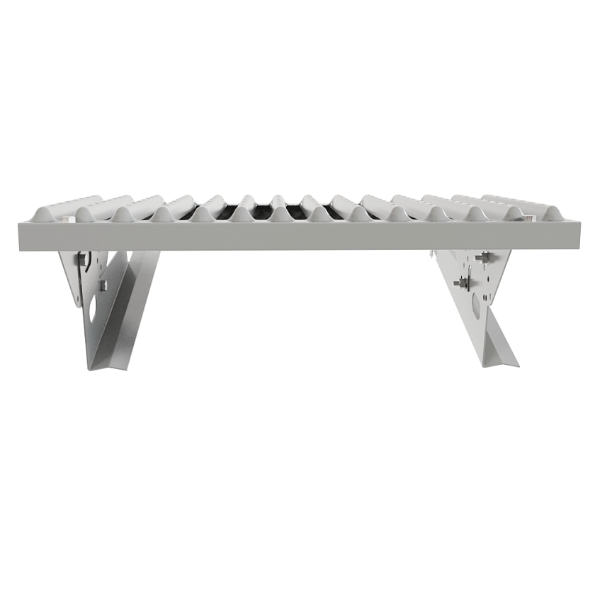 Ступень кровельная BORGE, для черепичной кровли, бело-алюминиевый (RAL 9006)