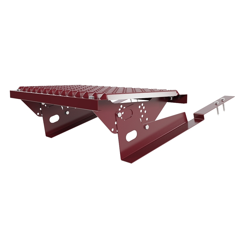 Ступень кровельная BORGE, для композитной кровли, красное вино (RAL 3005)