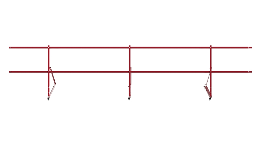 Ограждение кровельное NewLine H-60см, 3м, рубиново-красный (RAL 3003)