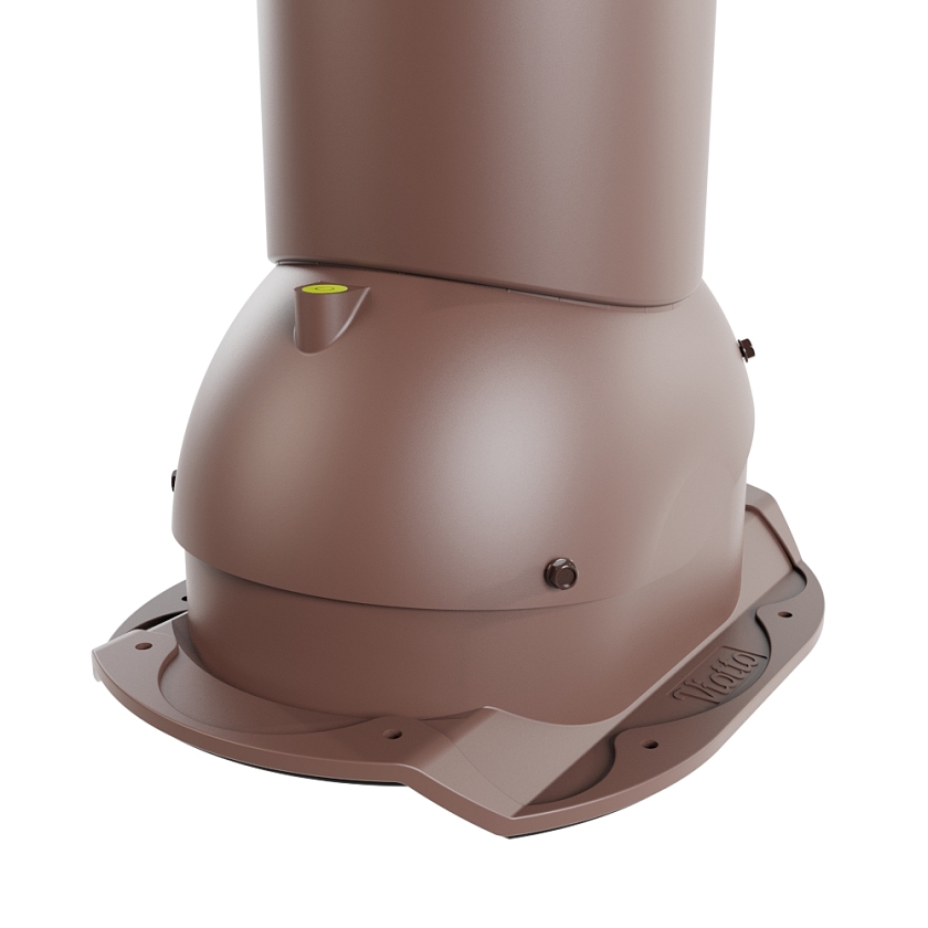Роторная вентиляция Viotto, для МЧ Каскад, d-125мм, неутепленная, коричневый шоколад (RAL 8017)