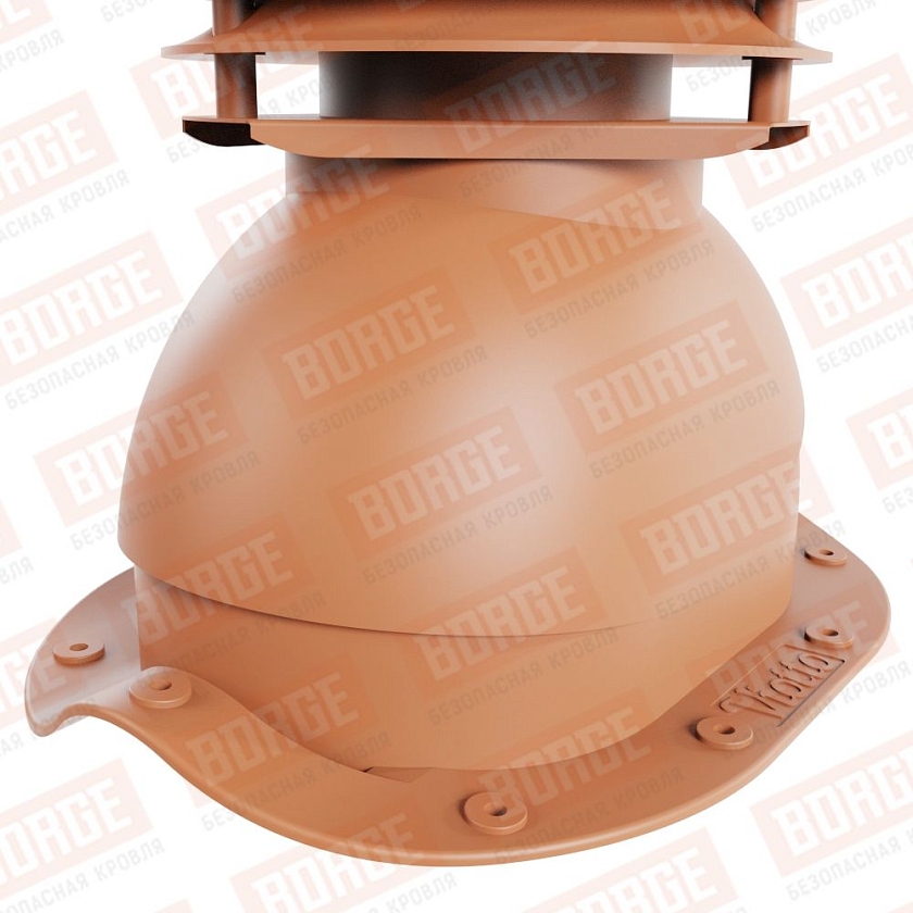 Универсальный выход вентиляции Viotto для МЧ Монтеррей, терракотовый (RAL 8004)