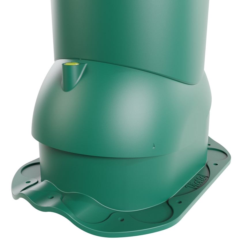 Роторная вентиляция Viotto, для МЧ Финнера, d-110мм, неутепленная, зелёный мох (RAL 6005)