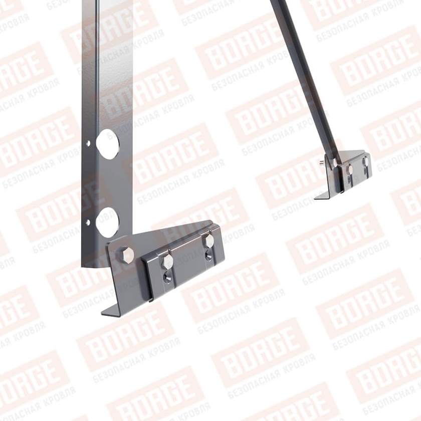 Ограждение декоративное NewLine H-120см, 3м, для фальцевой кровли, серый графит (RAL 7024)