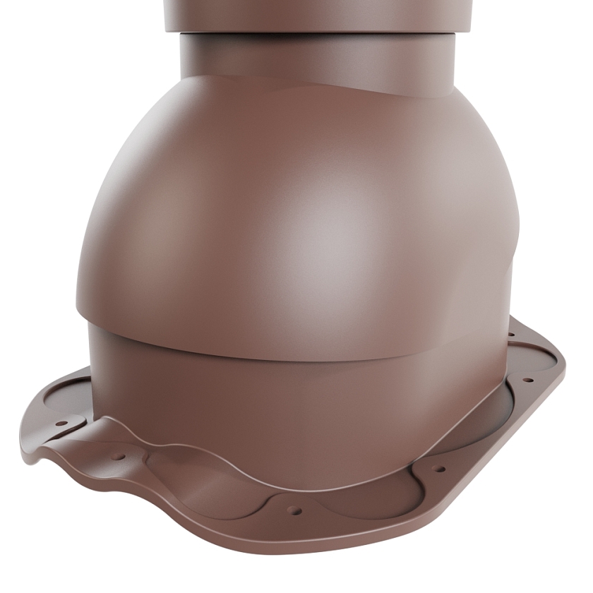 Роторная вентиляция Viotto, для МЧ Финнера, d-110мм, утепленная, коричневый шоколад (RAL 8017)