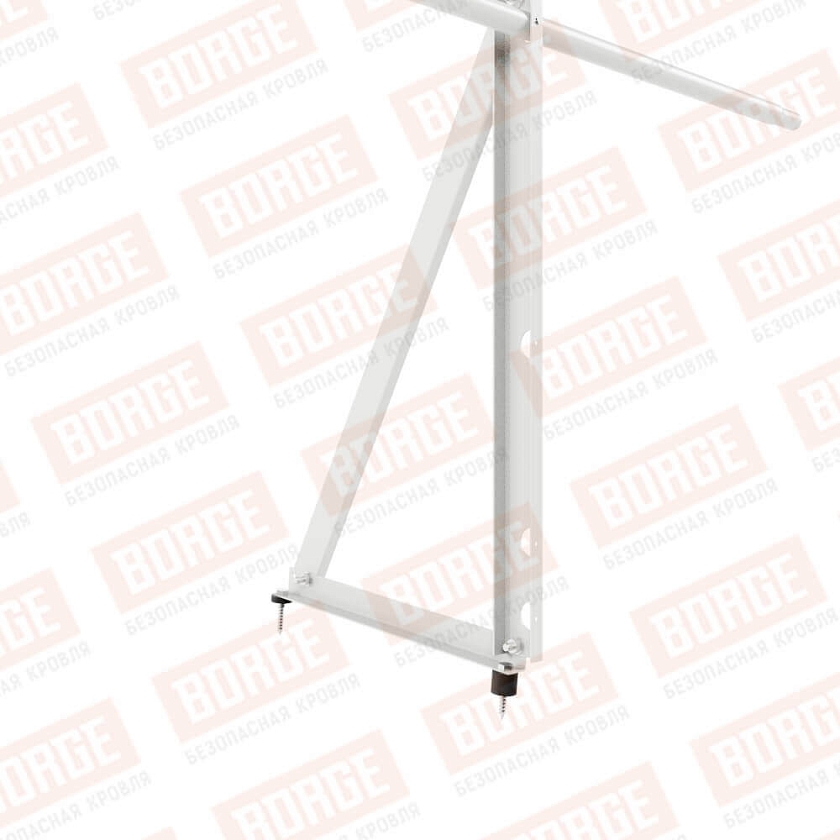 Ограждение кровельное Русский Рубеж H-90см, 3м, сигнально-белый (RAL 9003)