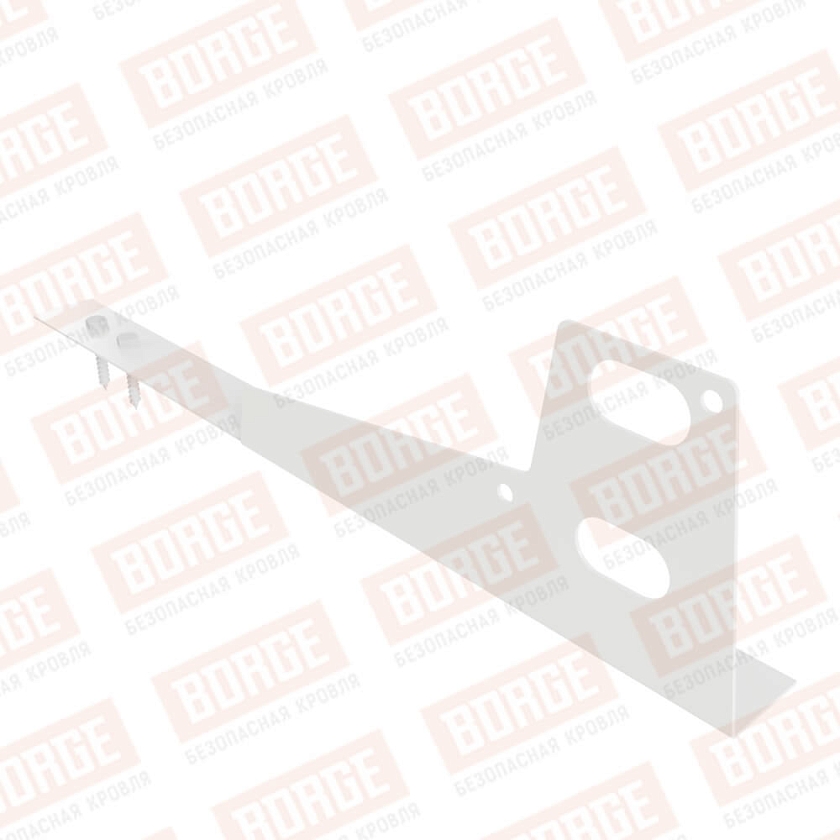 Универсальный кронштейн BORGE, для гибкой черепицы, сигнально-белый (RAL 9003)