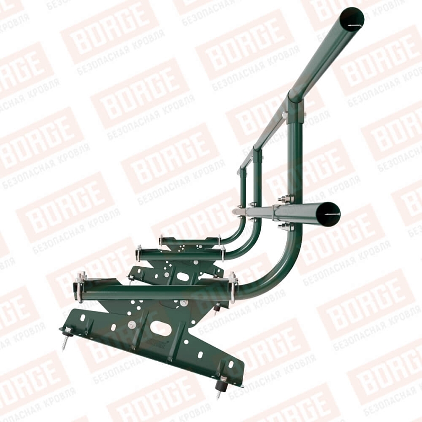 Ограждение кровельное BORGE H-60см, 3м, зеленый мох (RAL 6005)