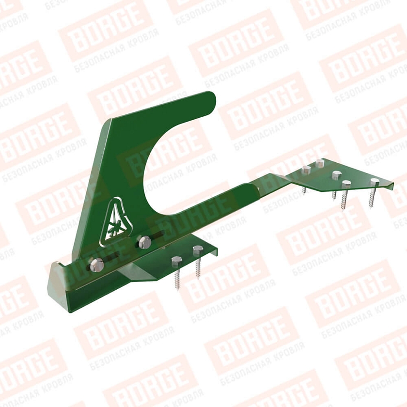 Крюк безопасности BORGE, для черепичной кровли, лиственно-зеленый (RAL 6002)
