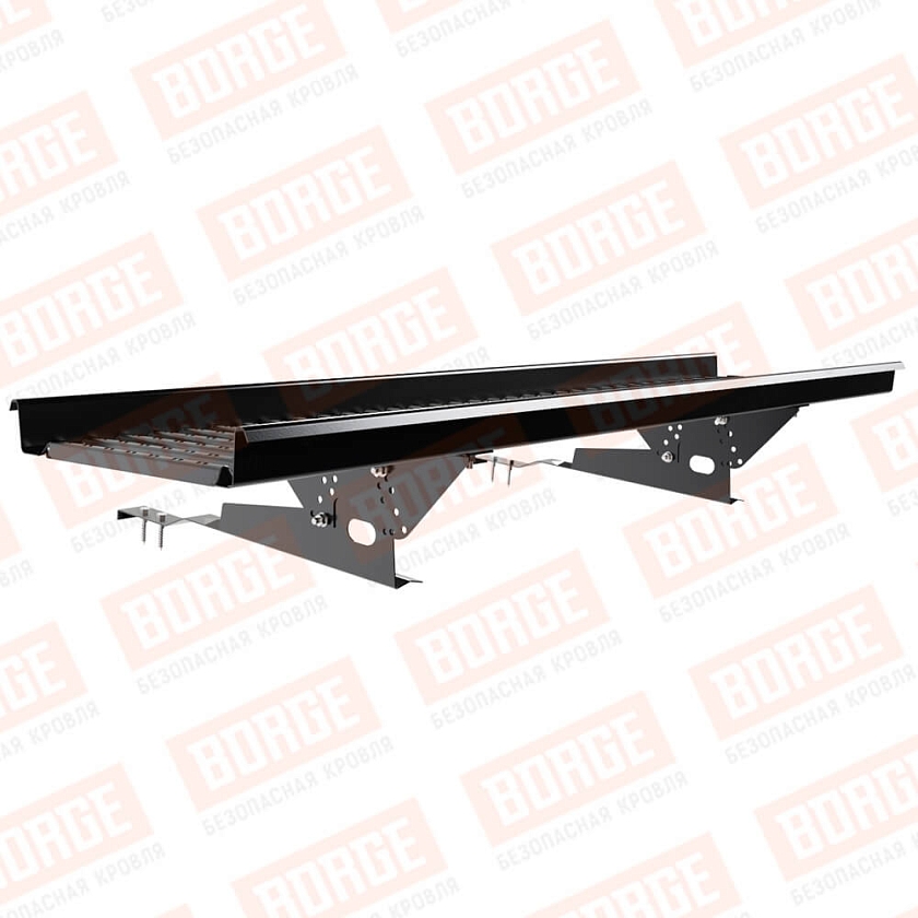 Мостик переходной BORGE 1,5м, для черепичной кровли, чёрный (RAL 9005 matt)