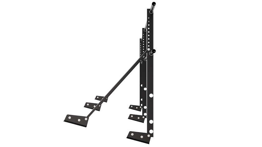 Ограждение кровельное NewLine H-90см, 3м, для фальцевой кровли, чёрный (RAL 9005)