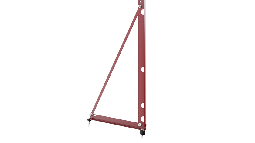 Ограждение кровельное NewLine H-120см, 3м, коричнево-красный (RAL 3011)