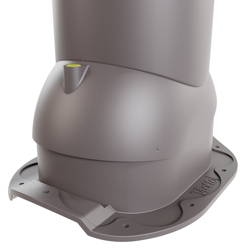 Роторная вентиляция Viotto, для МЧ Адаманте, d-110мм, неутепленная, серо-коричневый (RAL 8019)