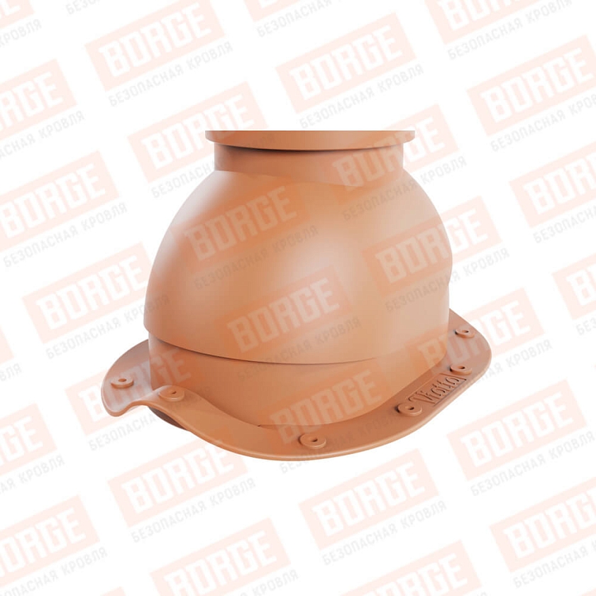 Труба вентиляционная Viotto, для МЧ Монтеррей, d-110мм, h-550мм, утепленная, терракотовый (RAL 8004)