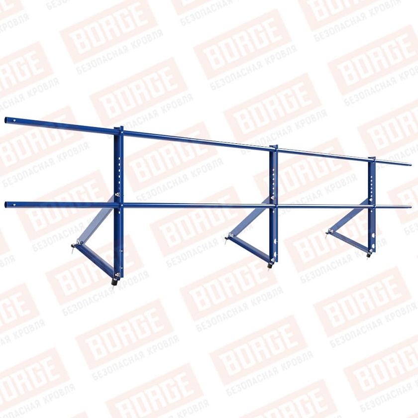 Ограждение кровельное Русский Рубеж H-60см, 3м, сигнально-синий (RAL 5005)