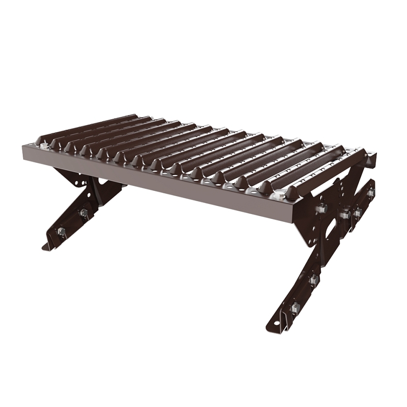 Ступень кровельная BORGE, для фальцевой кровли, коричневый шоколад (RAL 8017 matt)