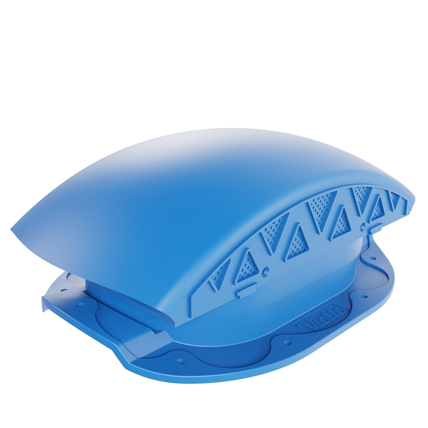 Вентилятор подкровельный Viotto, для МЧ Адаманте, сигнально-синий (RAL 5005). Черепаха