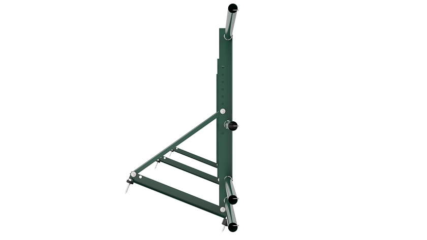 Ограждение кровельное NewLine H-60см, 3м, зеленый мох (RAL 6005), с двумя доп. трубами