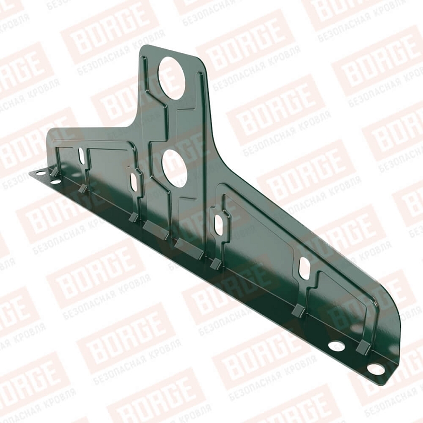 Универсальный кронштейн Русский Рубеж D-25мм, оцинк., зеленый мох (RAL 6005)