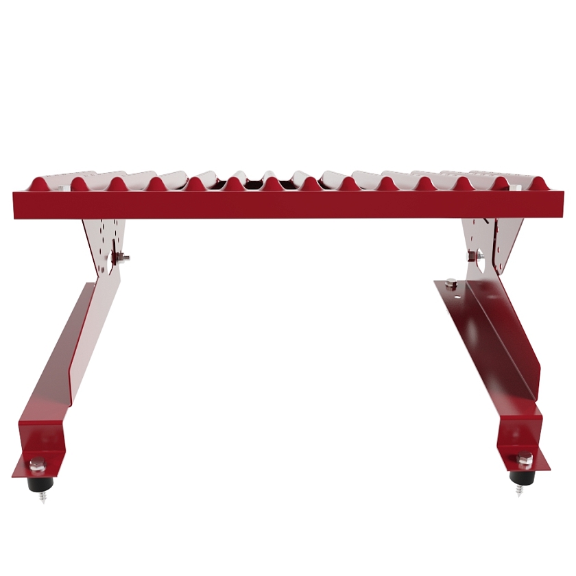 Ступень кровельная BORGE, для МЧ с высокой ступенькой, рубиново-красный (RAL 3003), 350мм