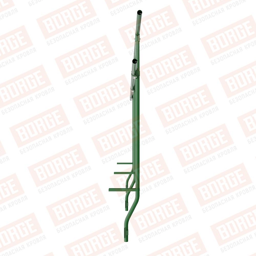 Ограждение парапетное BORGE H-120см, 3м, лиственно-зеленый (RAL 6002)